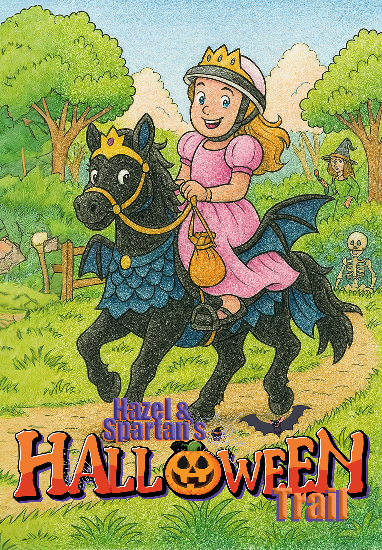 Hazel and Spartan's Halloween Trail