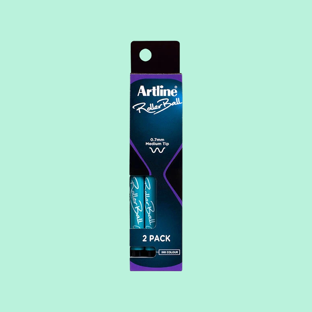 ARTLINE ROLLERBALL BLACK PACK 2 0.5mm Tip