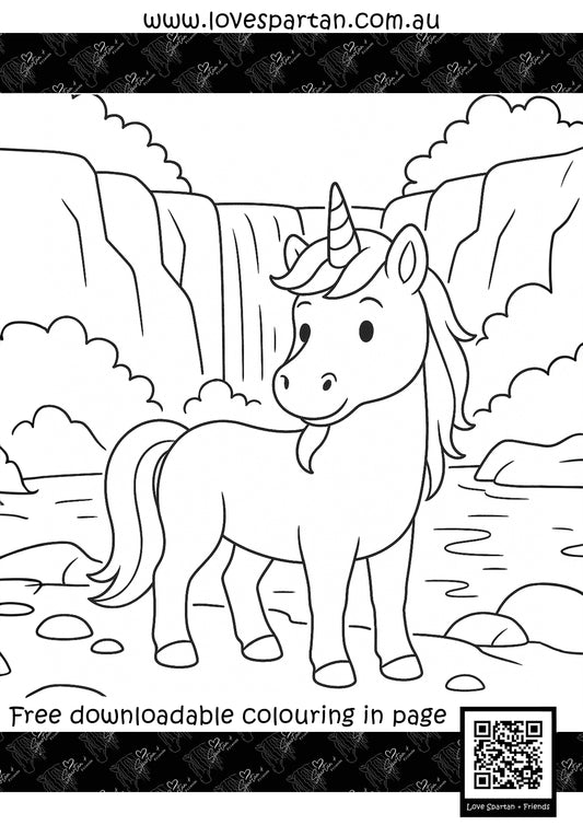 Colouring Page - Unicorn
