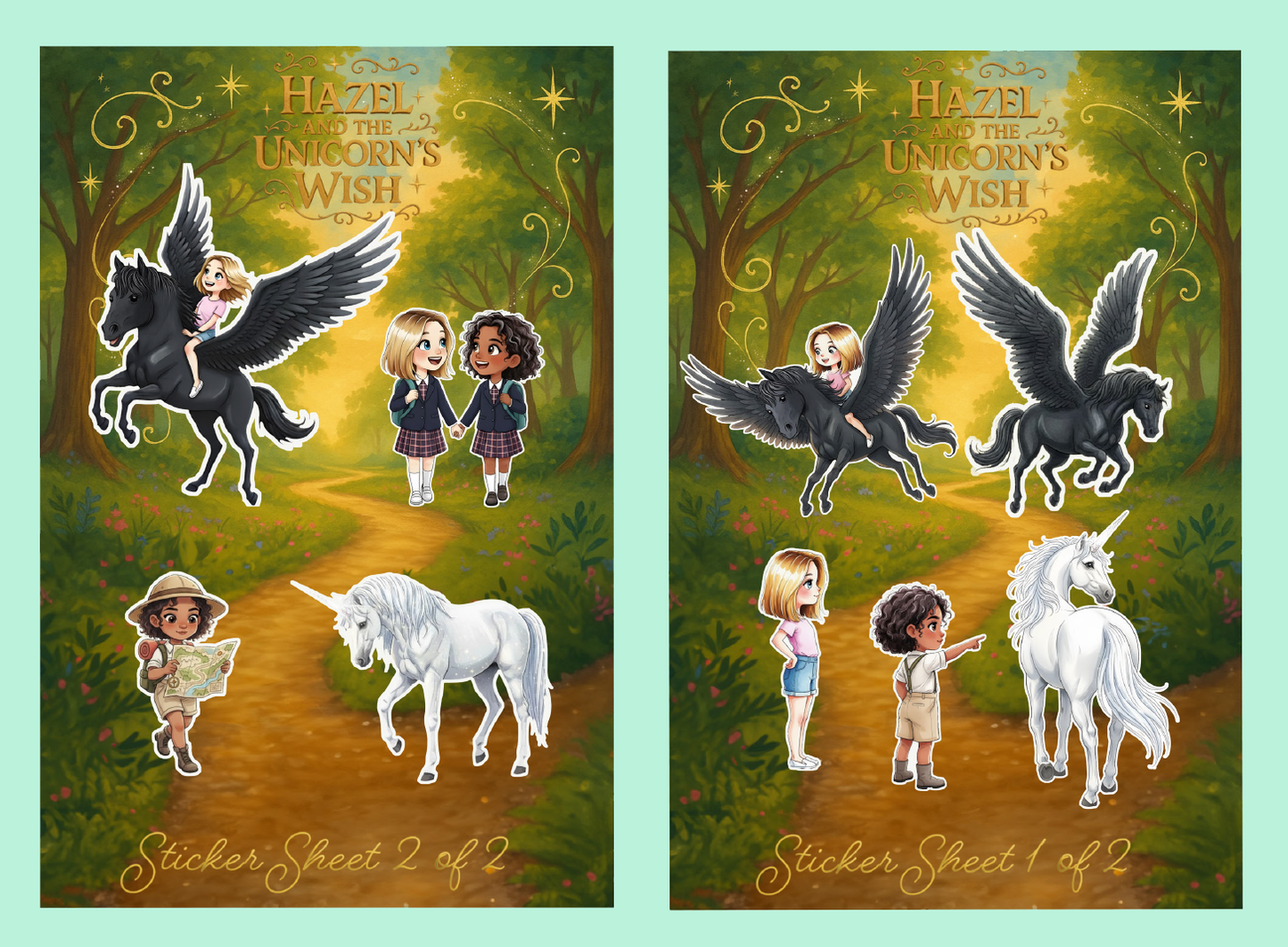 Hazel and the Unicorn's Wish Twin Sheet Sticker Pack