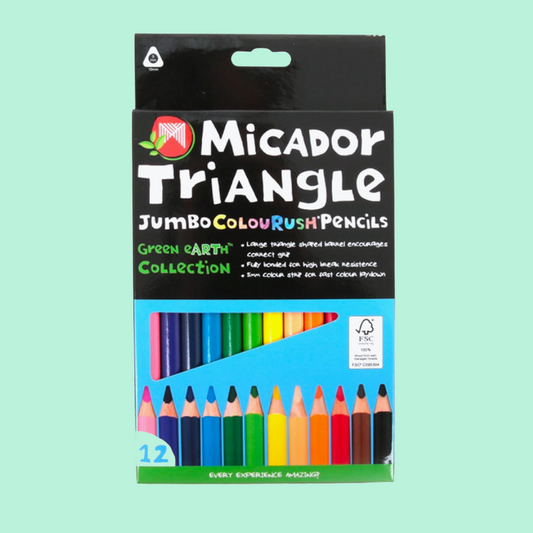 Jumbo Triangle ColouRush Pencil, Box 12 Micador